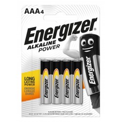 Baterii alkaline AAA, LR03, 4 buc/set, Energizer