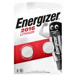 Baterii litiu CR2016, 2 buc/set, Energizer