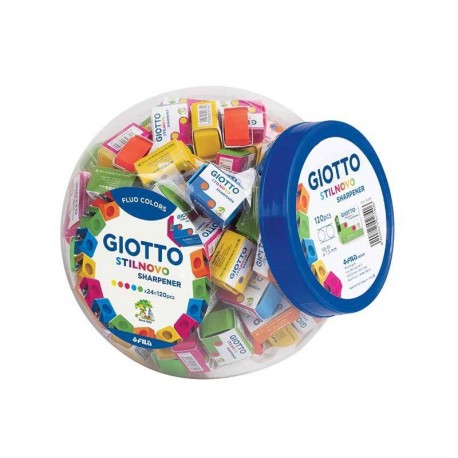 Ascutitoare plastic simpla, culori fluorescente - GIOTTO