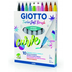 Carioca, varf flexibil (tip pensula), 10 buc/set, GIOTTO