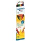 Creioane colorate, cutie carton, 6 culori/set, GIOTTO Elios