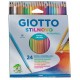 Creioane colorate acuarela 24buc/cutie, GIOTTO Stilnovo