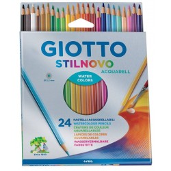 Creioane colorate acuarela 24buc/cutie, GIOTTO Stilnovo