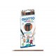 Creioane colorate, culori tonurile pielii, 12buc/cutie, GIOTTO Stilnovo