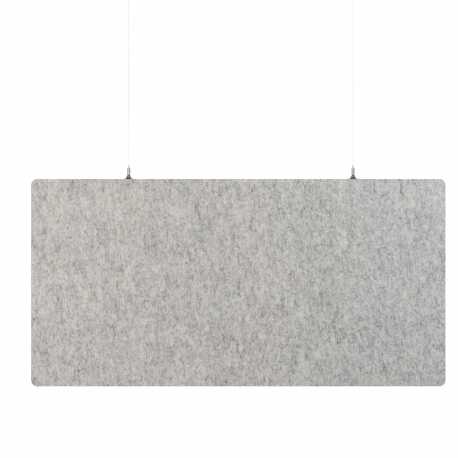 Panou absortie acustica, 60x120 cm, PET felt, cu sistem de prindere in tavan, SMIT - gri deschis