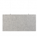 Panou absortie acustica, 60x120 cm, PET felt, cu sistem de prindere in tavan, SMIT - gri deschis