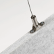Panou absortie acustica, 60x120 cm, PET felt, cu sistem de prindere in tavan, SMIT - gri deschis