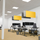 Panou absortie acustica, 60x120 cm, PET felt, cu sistem de prindere in tavan, SMIT - gri deschis