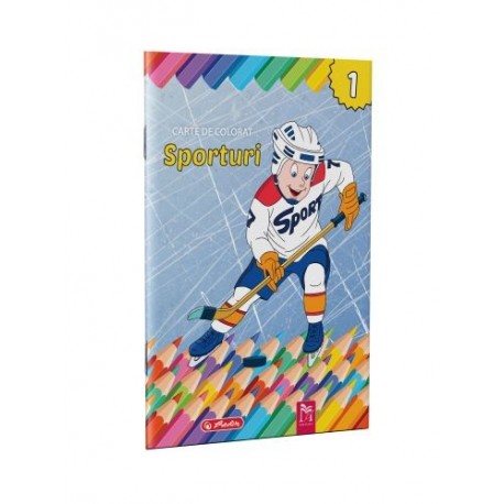 CARTE DE COLORAT A4, 16 PAGINI, SPORTURI