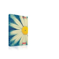 AGENDA DATATA A5, MOTIVE, 352 FILE, COPERTA BURETATA, MOTIV DAISY 2024