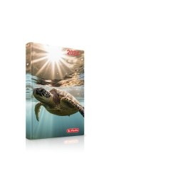 AGENDA DATATA A5, MOTIVE, 352 FILE, COPERTA BURETATA, MOTIV TURTLE 2024