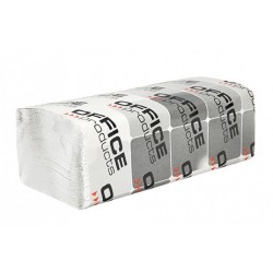 Servetele ZZ hartie alba, 25x21cm, 2 straturi, 150buc/pachet, 20pachete/cutie, Office Products