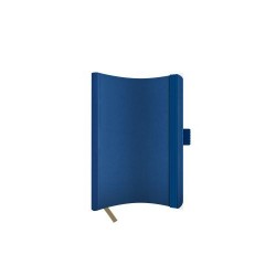 AGENDA NEDATATA A5 CASTELLI, COPERTA FLEXIBILA NEBRASKA BLEUMARIN, ELASTIC BLEUMARIN, DICTANDO IVORY