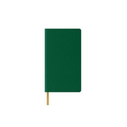 AGENDA NEDATATA A5 CASTELLI, COPERTA RIGIDA CARIBE VERDE, DICTANDO IVORY