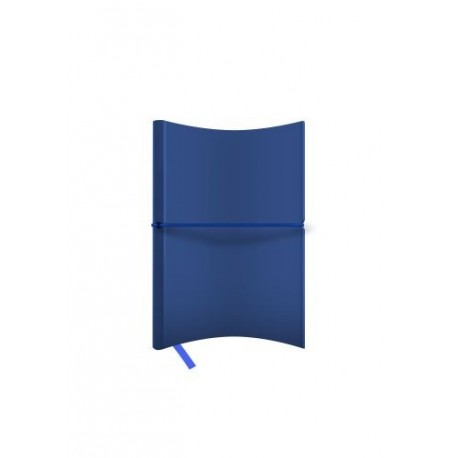AGENDA NEDATATA A5 CASTELLI, COPERTA FLEXIBILA HORIZON MAT BLEUMARIN, ELASTIC ORIZONTAL BLEUMARIN, DICTANDO IVORY
