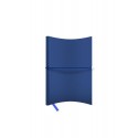 AGENDA NEDATATA A5 CASTELLI, COPERTA FLEXIBILA HORIZON MAT BLEUMARIN, ELASTIC ORIZONTAL BLEUMARIN, DICTANDO IVORY