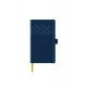 AGENDA NEDATATA A5 CASTELLI, COPERTA RIGIDA BLEUMARIN/ARGINTIU, ELASTIC BLEUMARIN, DICTANDO IVORY