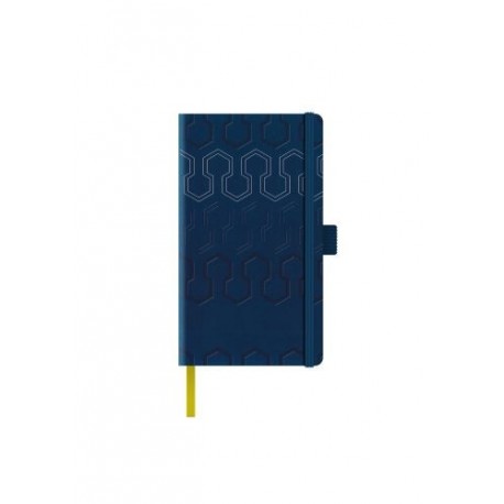 AGENDA NEDATATA A5 CASTELLI, COPERTA RIGIDA BLEUMARIN/ARGINTIU, ELASTIC BLEUMARIN, DICTANDO IVORY