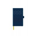 AGENDA NEDATATA A5 CASTELLI, COPERTA RIGIDA BLEUMARIN/ARGINTIU, ELASTIC BLEUMARIN, DICTANDO IVORY