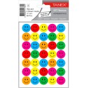 Stickere decorative, 2 file/set, TANEX Kids - Smile face, D19mm - color mix