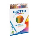 Creioane colorate 36 culori/cutie, GIOTTO Stilnovo