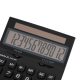 Calculator de birou MAUL ECO850, 12 digits, realizat din plastic reciclat, incarcare solara - negru