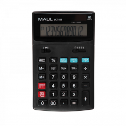 Calculator de birou MAUL MCT500, 12 digits, functie Check and Correct - negru
