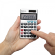 Calculator de buzunar MAUL M12, 12 digits - argintiu