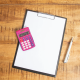 Calculator de birou MAUL MJ450, 8 digits - roz