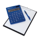 Calculator de birou MAUL MXL12, 12 digits - albastru deschis