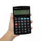 Calculator de birou MAUL MTL600, 12 digits, afisaj display cu 2 randuri - negru