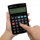 Calculator de birou MAUL MTL600, 12 digits, afisaj display cu 2 randuri - negru