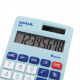 Calculator de buzunar MAUL M8, 8 digits - albastru deschis