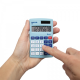 Calculator de buzunar MAUL M8, 8 digits - albastru deschis