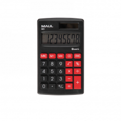 Calculator de buzunar MAUL M8, 8 digits - negru