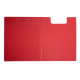 Clipboard dublu A4, plastifiat PP, MAUL Flexx - rosu