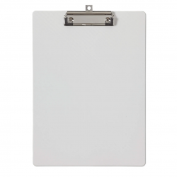 Clipboard simplu A4, plastifiat PP, MAUL Flexx - alb