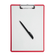 Clipboard simplu A4, plastifiat PP, MAUL Flexx - rosu