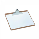 Clipboard simplu A4, landscape, din fibra lemnoasa, MAUL Classic - wood