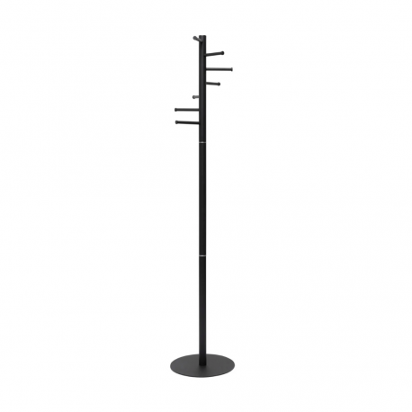 Cuier cu 7 agatatori, suport pentru umbrele, din metal, MAUL Caurus- negru