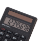 Calculator de buzunar MAUL ECO250, 8 digits, realizat din plastic reciclat, incarcare solara - negru
