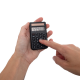 Calculator de buzunar MAUL ECO250, 8 digits, realizat din plastic reciclat, incarcare solara - negru
