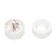 Suport pentru agrafe, forma rotunda - D73mm, H60mm, din plastic reciclat, ECO MAUL - alb