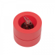 Suport pentru agrafe, forma rotunda - D73mm, H60mm, din plastic reciclat, ECO MAUL - rosu