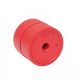 Suport pentru agrafe, forma rotunda - D73mm, H60mm, din plastic reciclat, ECO MAUL - rosu