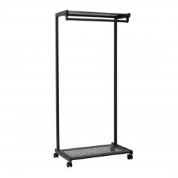 Suport pentru haine mobil, din metal, 166 x 78,5 x 46 cm, MAUL Bolero - negru