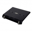 Suport pentru picioare, din plastic, ajustabil (x2), 45x35,3 cm, MAUL Standard Nubby - negru