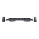 Suport pentru picioare, din plastic, ajustabil (x2), 45x35,3 cm, MAUL Standard Nubby - negru