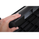 Suport pentru picioare, din plastic cauciucat, ajustabil (x4), 37x25 cm, MAUL Solid - negru