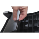 Suport pentru picioare, din plastic cauciucat, ajustabil (x4), 37x25 cm, MAUL Solid - negru